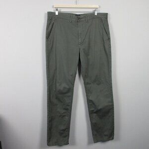 Levi Men's Pants 38 x 34 Green Chino Cotton Blend Casual Skater 574